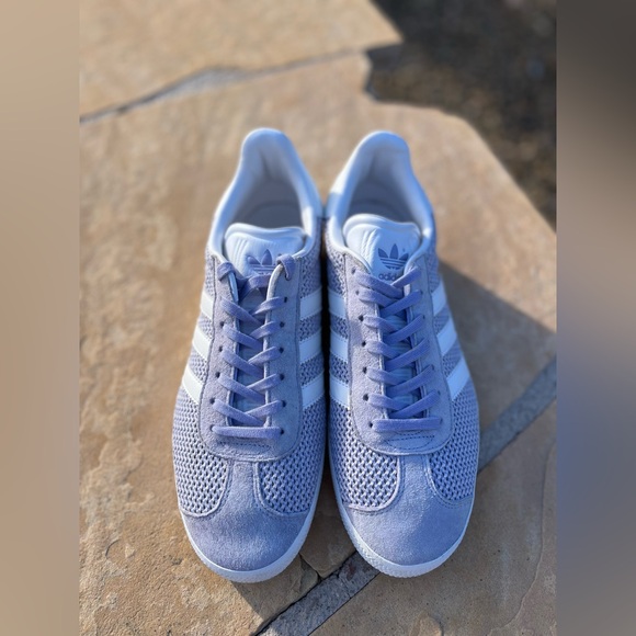 Adidas Gazelle Lavender and White Trainers - Picture 2 of 8